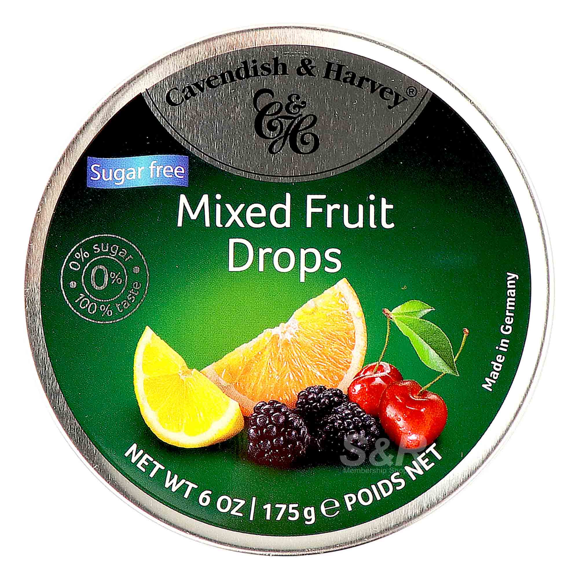 Cavendish & Harvey Sugar Free Mixed Fruit Drops 175g